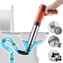 Electric Toilet Plunger,Toilet Plunger Heavy Duty,Drain Snake Clog Remover Tools,High Pressure Air Drain Blaster Heavy Duty Plunger For Toilet,Bathroom,Floor Drain,Sewer,Kitchen Clogged