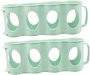2pcs Hand Pull Beverage Can Organizer Section Plastic Storage Box Can Dispenser for Refrigerator Pantry and Kitchen Countertops Space-saving Design