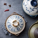 Casserole Dish Earthenware Pot Ceramic Hot Pot Casserole,Earthenware Clay Pot,Round Casserole Dish,Heat-resistant Soup Pot,Health Slow Cooker For Stewing Rice