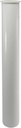 Keeney10-12WK 1-1/2" x 12" Plastic Flanged Sink Tailpiece, White