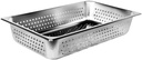 TrueCraftware-Full Size 4" Deep Perforated Stainless Steel Anti-Jamming Steam Pan 24 Gauge- Chafing Steam Food Pan Anti-Jam Steam Table Hotel Pan for Restaurant Family Events Personal Catering Use