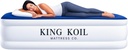 King Koil Luxury Twin Air Mattress with Built-in High Speed Pump for Camping, Home & Guests - Twin Size Double High Airbed Luxury Inflatable Blow Up Mattress Waterproof (1-Year Manufacturer Warranty)