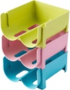 Garneck Stackable Drink Box Wine Organizer for Fridge Pantry Drink Organizer Beer Can Box