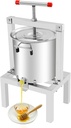 Manual Fruit Juicer, 10L/2.6Gal Fruit Wine Cider Press Apple Crusher Juice Maker Juicer Grapes Extractor Freestanding Stainless Steel for Pressing Cheese, Herbs, Olive Oil (Manual)