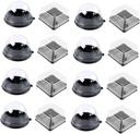 Ciieeo 100pcs Multipurpose Storage Cases Square Bottom Bread Boxes Puff Boxes for Desserts Cake Shops