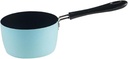Milk Pan, Small Saucepan Cookware Butter Warmer, Sauce Pan Soup Pot, Sauce Pan for Outdoor Stove Top Breakfast, Induction Cooker, Blue