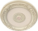 Petite Round Chandelier Ceiling Medallion and Fan Medallion, 24 Inches, Cream