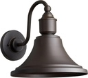 Quorum 760-86 Nautical One Light Wall Mount from Outdoor Oiled Bronze Collection in Bronze / Dark Finish,