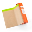 Pre-Taped Masking Paper with Dispenser - 18" x 66' Painters Paper and Tape Attached for Painting House, Automotive Paint Masking Paper Roll for Windows, Cars, Auto-Body (1 Dispenser 1 Refill)