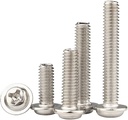 1lb Metric M4 x 35mm Knobs Screws for Chinese Konbs Pulls Handles, Washer Head Bolts Phillips Drive PWM Machine Screws for Metric M4 Holes Cabinet Door Knob Pull Handle (M4 x 35mm, 1-Pound Weight)