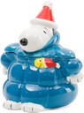 Zrike Brands Peanuts Blue Puffer Coat Cookie Jar