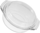 Cabilock Covered Glass Casserole Dish Casserole with Lid bakeware Micro-wave oven cover crystal casserole Covered Glass Casserole Bowl dishwasher cake pan instant noodle bowl, 18.6x15.9x7.9CM