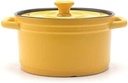 Ceramic Casserole Dish with Lid, Clay Pot Cookware Ceramic Casserole with lid, Slow Cooker Round Oven, Non-Stick Ceramic -Red||3l Cooking pots and Pans
