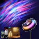 Govee Uplighter Floor Lamp for Living Room, RGBIC Ripple Projector, Floor Lamp for Bedroom Works with Matter, 215 ft² Light Area, 1000lm LED Modern Corner Floor Light, Warm Cool White Standing Lamp