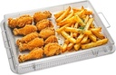 ShellKingdom Air Fryer Basket for Oven, Large 2PCS Oven Air Fryer Basket and Tray, Stainless Steel Air Fryer Pans and Crisper Tray, Air Fryer Accessories for Crispy Foods, 15.3 x 11 INCH