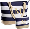 YOOLIFE Beach Bags for Women - Travel Canvas Beach Tote, Pool Waterproof Bag, Travel Essentials, Gifts for Women Birthday