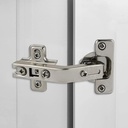 2 Pack 1 Pairs 135° Lazy Susan Hinge, Full Overlay Concealed for Corner Kitchen Cabinet Replacement Hardware, Cupboard Folded, Folden Door