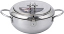 DOITOOL Electric Fryer Stainless Steel Deep Fry Pan Lid Frying Pot for Home Household Frying Pan Mini Fryer