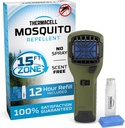 Thermacell Mosquito Portable Repeller; Includes 12-Hour Refill; 15 Foot Zone of Protection; Highly Effective Mosquito Repellent; Deet Free Bug Spray Alternative; Scent Free