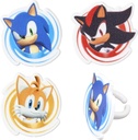 DecoPac Sonic the Hedgehog Rings, Cupcake Decorations Featuring Sonic, Tails, and Shadow - 24 Pack