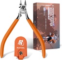 RUITOOL Model Nippers, Model Tools for Advancers to Repair and Fix Plastic Models, Ultra-thin Single Blade Model Nipper, Non-slip Grip 4.7 Inch Sprue Cutter for Plastic Model Building