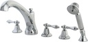 Kingston Brass KS43215AL Metropolitan Roman Tub Faucet, 8-Inch Adjustable Center, Polished Chrome