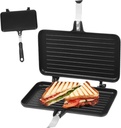 Cabilock Non-stick Sandwich Baking Pan Skillet Nonstick Sandwich Bread Pan Egg Household Baking Toaster Practical Breakfast Machine