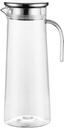 Drink Tea Pitchers Glass Pitcher with Handle and Lid, Handmade Water Jug for Hot/Cold Water, Ice Lemon Tea and Juice Beverage Drink Bottles, 1200ML