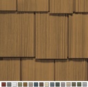Cedar Impressions Double 9in. Staggered Rough Split Shakes (1/2 Square) Mountain Cedar