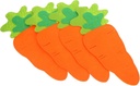 4pcs Carrot Shaped Silverware Holder for Easter Parties Cute Utensil Pouch for Holiday Tableware Organization Fun and Efficient Cutlery Storage