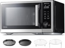 TOSHIBA Countertop Microwave Oven Air Fryer Combo, Inverter, Convection, Broil, Speedy Combi, Even Defrost, Humidity Sensor, Mute Function, 27 Auto Menus, 1.0 cu.ft, 1000W, Stainless Steel